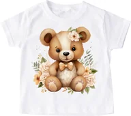 Koszulki dla dziewczynek - Koszulka z misiem dla dziecka misiaczek19 - miniaturka - grafika 1
