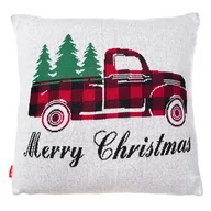 Poduszki dekoracyjne - Poduszka Świateczna Christmas Car 50X50 Cm Czerwona - miniaturka - grafika 1