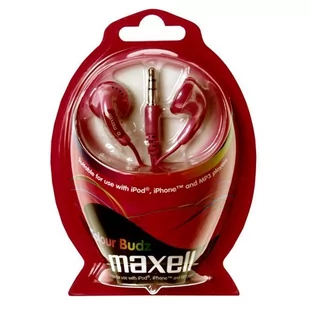 Maxell Color Buds czerwone - Słuchawki - miniaturka - grafika 1