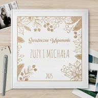 Albumy fotograficzne - Duży album na zdjęcia z grawerem dla pary na święta - miniaturka - grafika 1