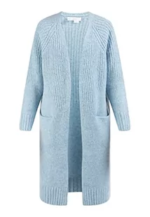 usha WHITE LABEL Damski kardigan z dzianiny, błękitny, XL-XXL - Swetry damskie - miniaturka - grafika 1