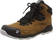 Buty dla chłopców - Jack Wolfskin Unisex dziecięce buty trekkingowe MTN Attack 3 Lt Texapore Mid K, Braun Desert Brown Black 5228, 33 EU - miniaturka - grafika 1