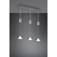 Lampy sufitowe - Trio Franklin LED lampa wisząca 3-punktowa nikiel mat 326510307 - miniaturka - grafika 1