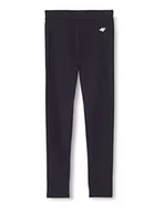 Legginsy - 4F Dziewczęce dziewczęce legginsy Jleg001 Tights, granatowe, 158 cm, niebieski morski, 158 cm - miniaturka - grafika 1
