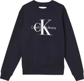 Bluzy męskie - Calvin Klein Bluza Męska Core Monogram Crewne Navy J30J320933 Chw L - miniaturka - grafika 1