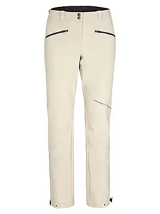 Ziener Damskie spodnie softshellowe Nordic, wiatroszczelne, elastyczne, funkcjonalne, srebrno-beżowe, 36 - Spodnie damskie - miniaturka - grafika 1