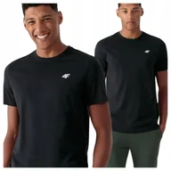 Koszulki męskie - Koszulka 4F Męska Sportowa Podkoszulek T-shirt Bawełnany Dzień Limitowana - miniaturka - grafika 1
