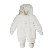 Kombinezony dla dzieci - Dziecięcy kombinezon „miś”, biały, rozmiar 62 - miniaturka - grafika 1