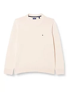 GANT Damski sweter D1. ICON G Cotton C-Neck Pulower, srebrny peony, L - Swetry damskie - miniaturka - grafika 1