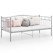Łóżka - Rama sofy szara, metalowa, 90x200 - miniaturka - grafika 1