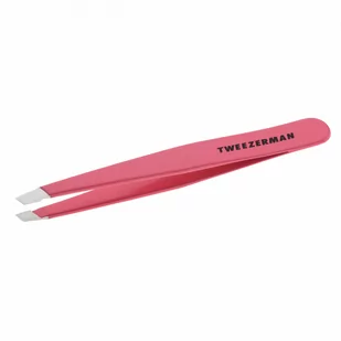 Tweezerman Slant Tweezer Geranium - Pozostałe akcesoria do makijażu - miniaturka - grafika 1