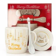 Zabawki kreatywne - KUBEK ŚWIĄTECZNY - zestaw w pudełku z zaparzaczem i łyżeczką 350 ml KB33WZ4 - miniaturka - grafika 1