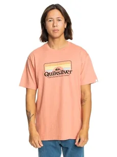 Quiksilver Koszulka męska Różowa S - Koszulki męskie - miniaturka - grafika 1