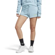 Spodenki damskie - Damskie Spodenki REEBOK VECTOR GRAPHIC SHORT HZ5975 – Niebieski - miniaturka - grafika 1