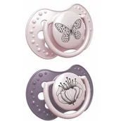 Smoczki uspokajające - Lovi Smoczek silikonowy Botanic Girl 6-18m, 2x - miniaturka - grafika 1
