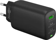 Ładowarki do telefonów - Ładowarka sieciowa 2x USB-C USB 65W Goobay CZARNA - miniaturka - grafika 1