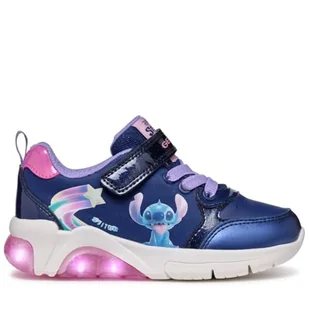 Geox J Fadinlight Girl B, Trampki Dziewczyny, Navy Fuchsia, 32 EU - Moda i Uroda OUTLET - miniaturka - grafika 1