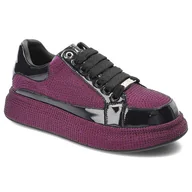 Sneakersy damskie - Fioletowe Sneakersy Goe Modne Obuwie Damskie - miniaturka - grafika 1