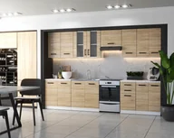 Meble kuchenne - Meble Kuchenne Kuchnia Modułowa Zestaw Szafki Blat Jola 3,2M Dąb Sonoma - miniaturka - grafika 1