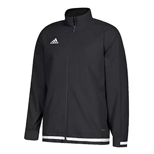 Adidas męska kurtka sportowa T19 Wov Jkt M czarny/biały L DW6876 - Kurtki męskie - miniaturka - grafika 1