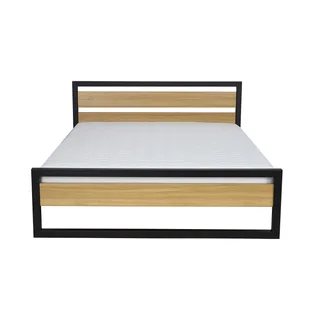 Łóżko dębowe Loft LK371, Rozmiar - 160x200, kolor - dąb brendy - Łóżka - miniaturka - grafika 1