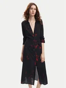 Sukienki - Desigual Sukienka koszulowa Scribbles Lacroix 24WWVW38 Czarny Regular Fit - miniaturka - grafika 1