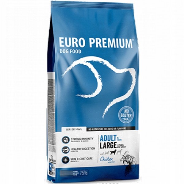 Euro Premium Large Adult kurczak, ryż dla psów - 12 kg