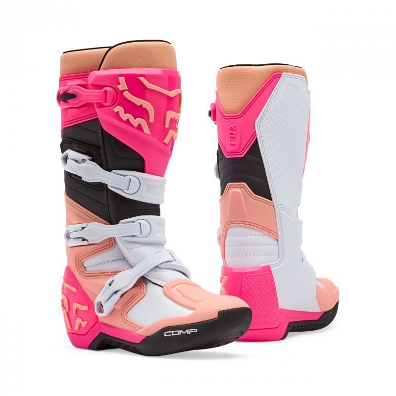BUTY MOTOCYKLOWE DAMSKIE FOX COMP PINK PINK 7 (WKŁADKA 240MM)