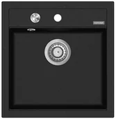 Zlewozmywaki - CONCEPT Zlewozmywak kuchenny granitowy CZARNY DG00C50bc - miniaturka - grafika 1