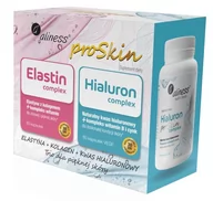 Włosy, skóra, paznokcie - Zestaw Aliness ProSkin (Elastin Complex + Hialuron Complex) 2 x 60 caps ALINESS - miniaturka - grafika 1