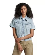 Kurtki damskie - G-STAR RAW Arc kurtka damska z krótkim rękawem, Niebieski (Vintage Electric Blue D21402-c967-d125), M - miniaturka - grafika 1