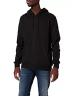 Bluzy męskie - Build Your Brand Męska bluza z kapturem Heavy Hoody dla mężczyzn, jednokolorowa z kieszenią typu kangurka i ściągaczami, rozmiar XS do 5XL, dostępna w wielu kolorach, czarny, 4XL - miniaturka - grafika 1