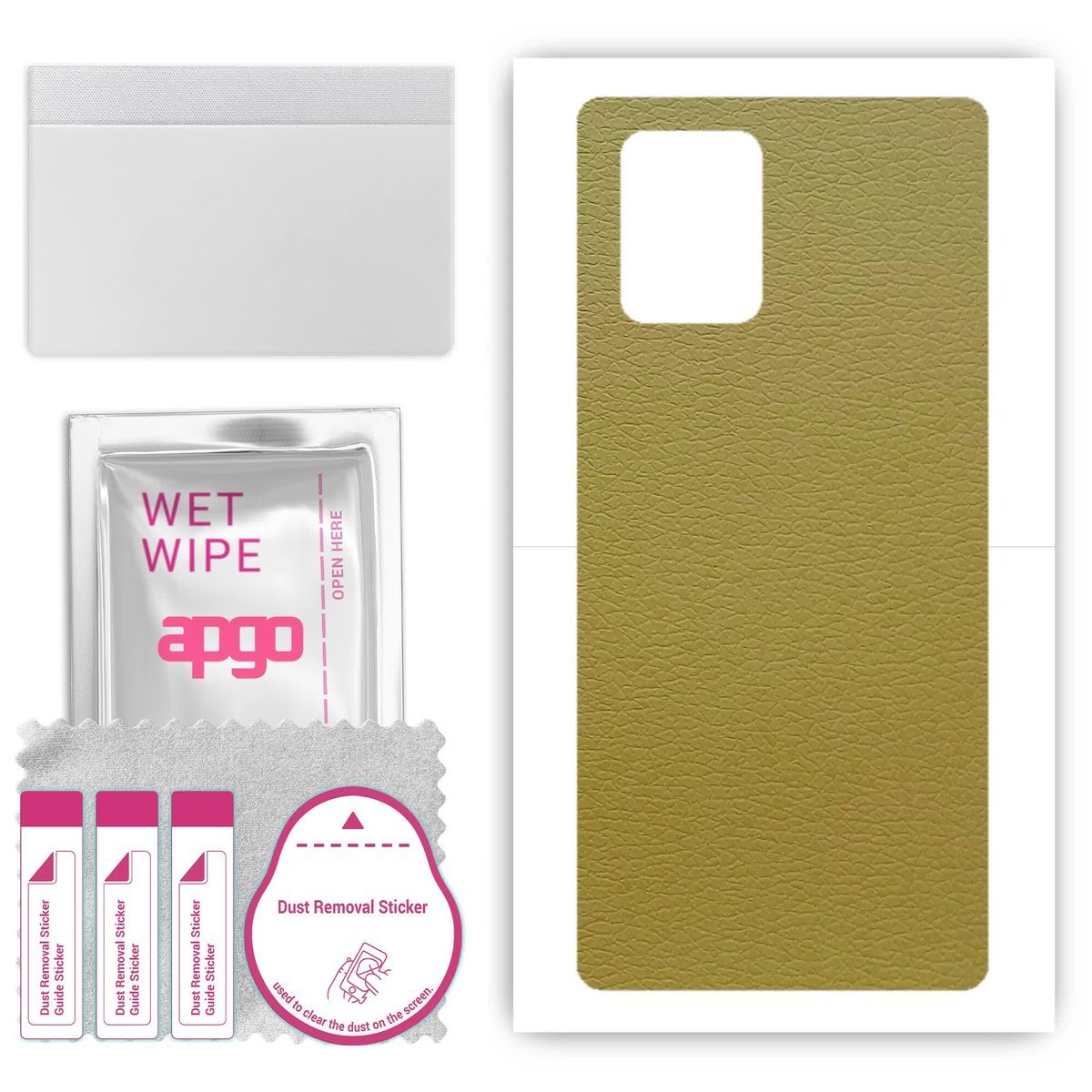 Folia naklejka skórka strukturalna na TYŁ do Samsung Galaxy S10 Lite - Skóra Oliwkowa - apgo SKINS