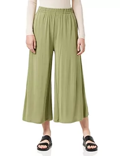 Spodnie damskie - Urban Classics Damskie spodnie modal Culotte, szerokie spodnie 3/4 dla kobiet z elastycznym ściągaczem, dostępne w wielu kolorach, rozmiary XS-5XL, khaki, 5XL - grafika 1