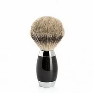 Pędzle do golenia - Muhle Edition No. 1 Ekskluzywny pędzel do golenia włosie Silvertip srebro i karbon - miniaturka - grafika 1