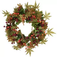 Sztuczne kwiaty - Sztuczny wieniec Jarzębina czerwona, śr. 33 cm - miniaturka - grafika 1