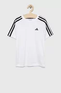 Koszulki dla chłopców - adidas t-shirt dziecięcy U TR-ES 3S kolor biały z aplikacją - miniaturka - grafika 1