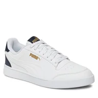 Półbuty męskie - Sneakersy Puma Puma Shuffle 309668 05 Puma White/Puma White/Peacoat/Puma Team Gold - miniaturka - grafika 1