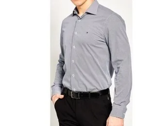 Tommy Hilfiger szara koszula męska, Rozmiar XXL - Koszule męskie - miniaturka - grafika 1