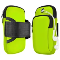 Etui i futerały do telefonów - ETUI POKROWIEC NA RAMIĘ NA TELEFON DO BIEGANIA (Zielony) - miniaturka - grafika 1