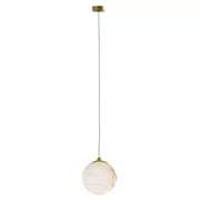 Lampy sufitowe - Volterra lampa wisząca 1xG9 mosiądz P01968BR - miniaturka - grafika 1