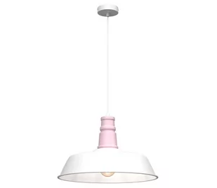 Milagro Enzo MLP7979 lampa wisząca zwis 1x60W E27 biała/różowa Enzo MLP7979 lampa wisząca zwis 1x60W E27 biała/różowa - Lampy sufitowe - miniaturka - grafika 2