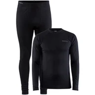 Bielizna sportowa męska - Zestaw dla mężczyzn Craft Core Warm Baselayer Rozmiar: L / Kolor: czarny - miniaturka - grafika 1