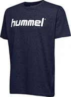 Bluzy męskie - Hummel HMLGO T-Shirt męski S/S, bawełniany, z logo, niebieski, s - miniaturka - grafika 1