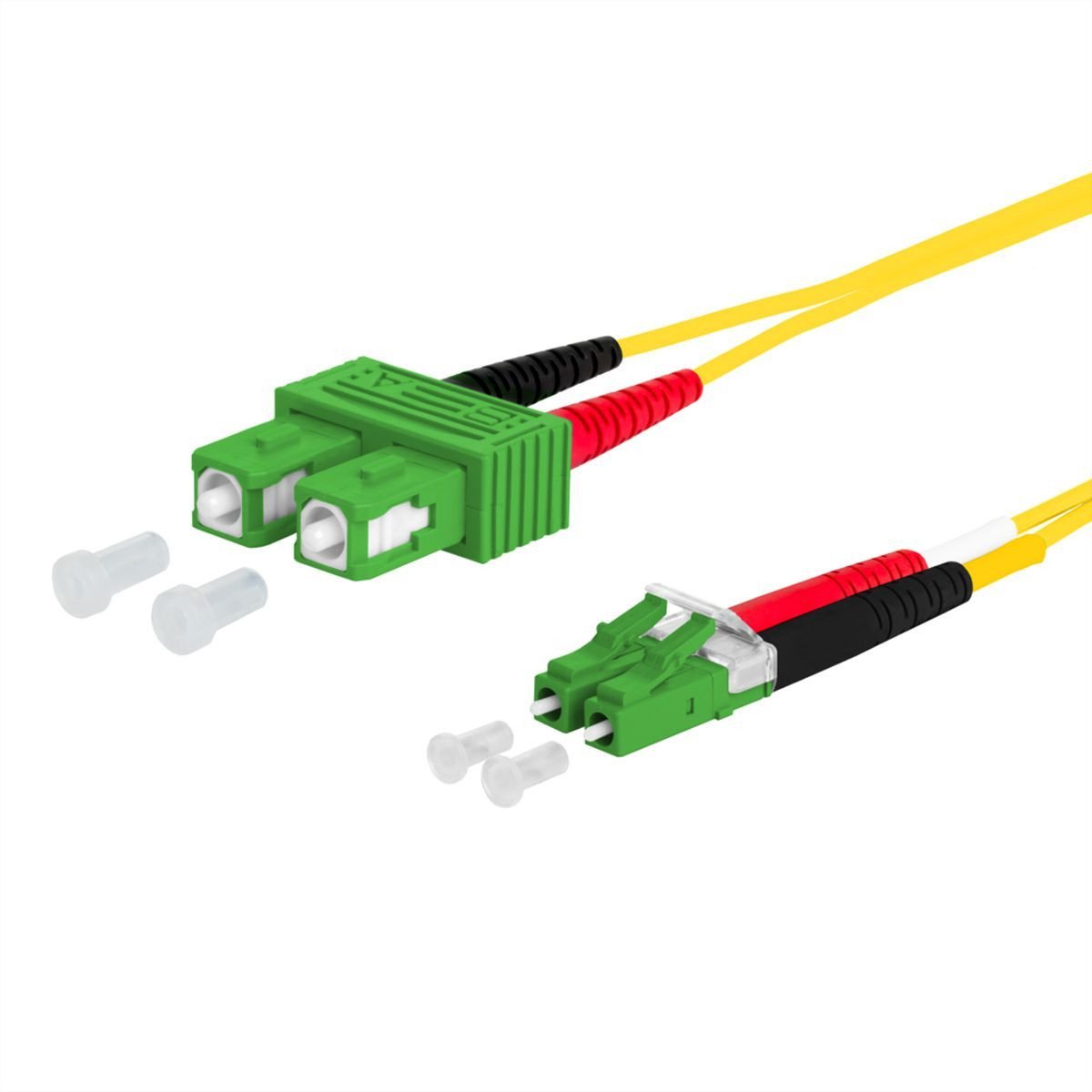 Kabel krosowy METZ CONNECT OpDAT, SC-D APC/LC-D APC OS2, 0,5 m 21.06.1355