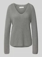 Swetry damskie - Sweter z dzianiny o kroju regular fit z czystej bawełny - miniaturka - grafika 1