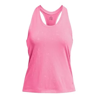 Koszulki sportowe męskie - Under Armour UA Launch Splatter podkoszulek Fluo Pink/odblaskowy, XL - grafika 1