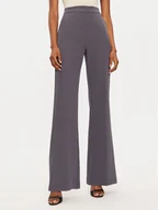 Spodnie damskie - Maryley Spodnie materiałowe 24IB587/43ST Szary Regular Fit - miniaturka - grafika 1