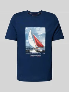 T-shirt z nadrukiem z motywem i logo - Koszulki męskie - miniaturka - grafika 1