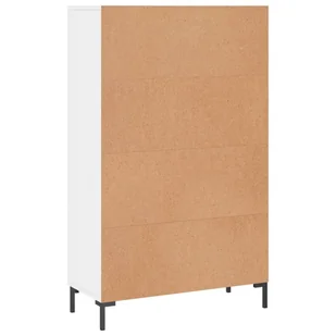 Wysoka szafka, biała z połyskiem, 69,5x31x115 cm Lumarko! - Szafki do salonu - miniaturka - grafika 9